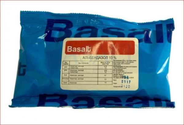 Альбендазол 10% порошок Базальт 100 грамм