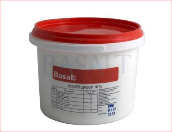 Альбендазол 10% порошок Базальт 500 грамм