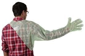 Перчатка  вет.с защитой плеча 120см\25мк50