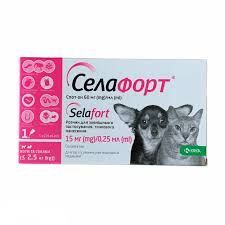  Селафорт для котов и собак до 2,5 кг, 1 пипетка, KRKA