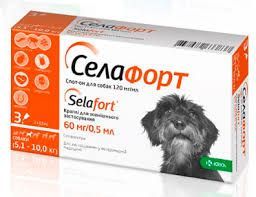 Селафорт для собак 5-10 кг, 1 пипетка, KRKA