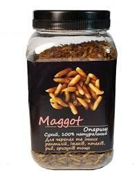 Сухой корм Буся Maggot  Опарыш для ежей, птиц и грызунов 250 гр / 600 мл