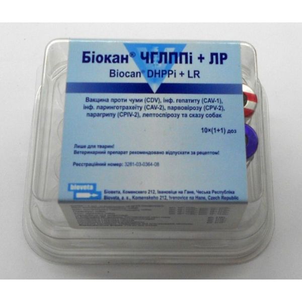 Биокан DHPPI + RL  1 доза\фл-вакцина для собак