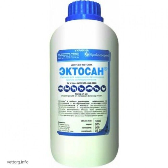 Эктосан эмульсия противопаразитарная 1 л\фл. Бровафарма