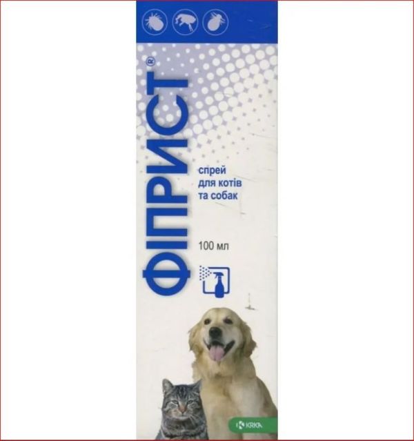 Фиприст спрей для кошек и собак 100 мл КРКА