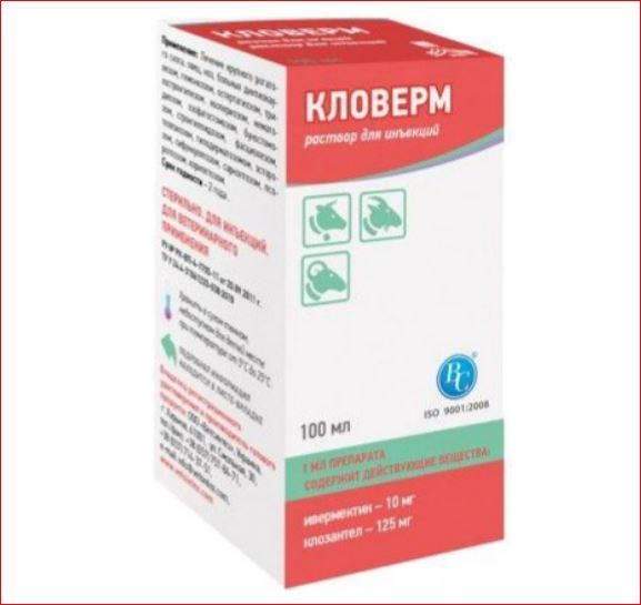 Кловерм р-р для ин. 100 мл Ветсинтез ц
