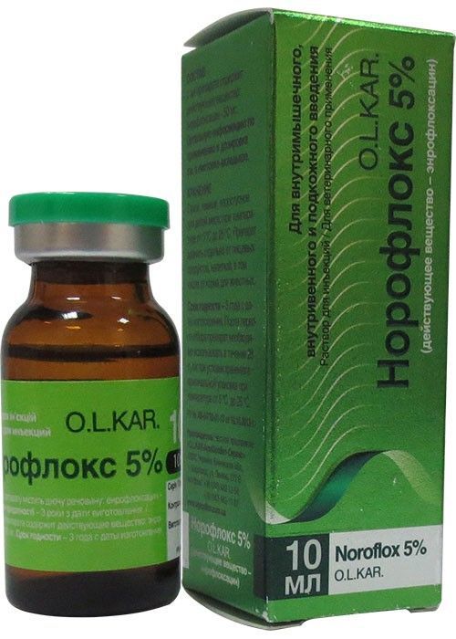 Норофлокс 5% ин. 10 мл\фл. Олкар