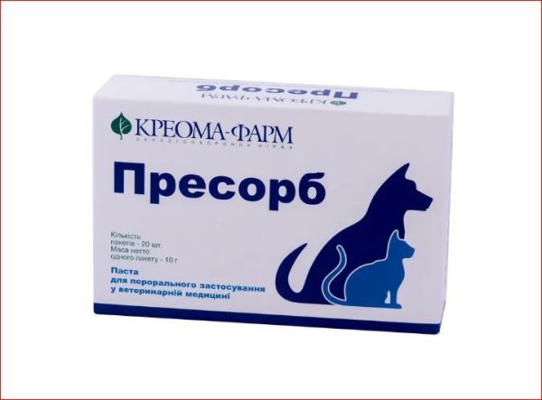 Пресорб (энтеросорбент) паста 10 гр/20 шт