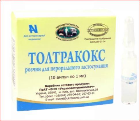 Толтракокс 1 мл 10 ампул Укрз-ч
